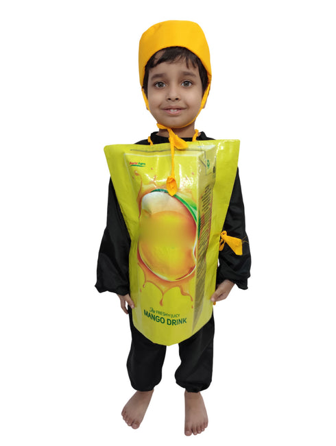Frooti Mango Juice Drink Kids Fancy Dress Costume
